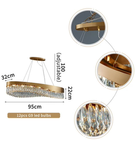 Waves kristály függeszték.