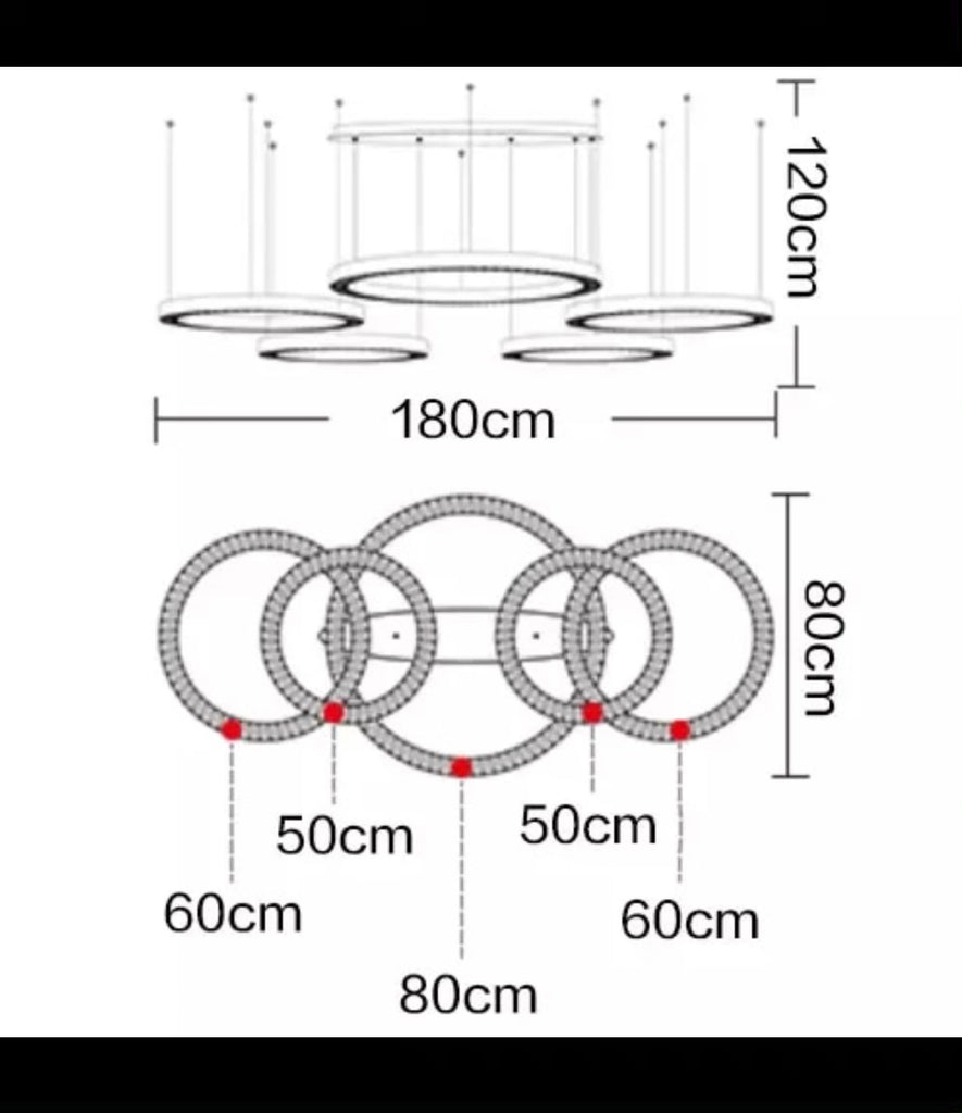 Ring kristály függeszték.